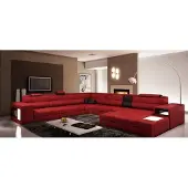 AEA Wohnlandschaft Ledersofa Couch Ecksofa Eck Garnitur Design Modern Sofa + USB
