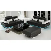 AEA Ledersofa Sofa Couch Wohnlandschaft 3+3 Garnitur Design Modern Sofa K5009E