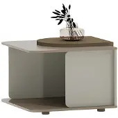 AEA Moderner Couchtisch Beige und Braun mit Ablagefläche für Wohnzimmer Design