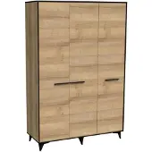 AEA Garderobenschrank Kleiderschrank mit Kleiderstange Stoff Mehrzweckschrank