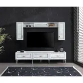Xl Moebel Gmbh Wohnzimmer Wohnwand Hochglanz Wohnwände Schrank Moderne Möbel 3tlg