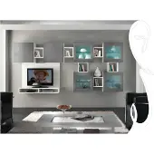 AEA Wohnwand rtv Wandschrank Regal Wohnzimmer tv Holz Schränke Vitrine Wand Regale