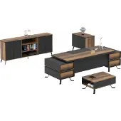 Xl Moebel Gmbh Arbeitstisch Tisch Sideboard Büro Einrichtung Schreibtisch 4tlg. Set Möbel