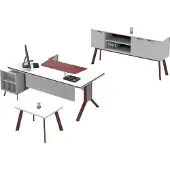 AEA Arbeitszimmer Set Couchtisch Tisch Sideboard Büroeinrichtung 3tlg Set