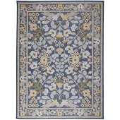 FRAAI In | & Outdoorteppich | Bloom Oriental Blau | 200x290cm | Blau | Rechteckig