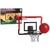 Leantoys Basketballkorb-Set für Kinder mit Rückwand, Anzeigetafel und Ball