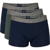 JOOP! Boxer JOOP, Herren, Gr. M, bunt (dunkelblau, khaki, dunkelblau), Jersey, Obermaterial: 95% Baumwolle, 5% Elasthan, Unterhosen Boxer