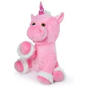 B2X Plüsch-Einhorn, rosa, 72 cm, weich und kuschelig