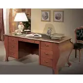 Xl Moebel Gmbh Bürotisch klassisches Design Schreibtisch braunem Holz Tisch Möbel