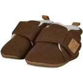 Sterntaler Krabbelschuh "Baby Krabbelschuhe Strick", Mädchen, Gr. 16, braun, Schuhe Krabbelschuh