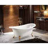 Xl Moebel Gmbh Wanne Standbadewanne Freistehende Badewanne Modern Gold Weiß Oval