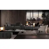 AEA Big Sofa 2 Sitzer + Chaiselounge Luxus Leder Eckcouchen Eck Polster Garnitur