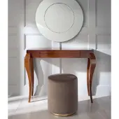 AEA Konsolen Tisch Hocker Schminktisch Sideboard Holz Braun Möbel Tische 2tlg. Set