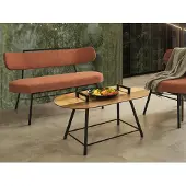 AEA Bank Wohnzimmer Sitzbank Gepolsterte Sitzmöbel Stoff Textil Couchtisch
