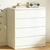 Sonstiges Kommode mit 4 Schubladen Weiß Holz 70x40x95 cm