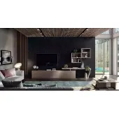 Xl Moebel Gmbh Wohnzimmer Wohnwand Modern Anbauwand Schrankwand braun 360cm Wohnwände