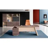 AEA Bürotisch Arbeitstisch Ecke Schreibtisch Büromöbel Tisch Holz Beige