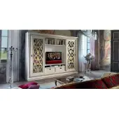 AEA TV Schrankwand Massivholz Modern Fernsehschrank Wohnwand Echtholz
