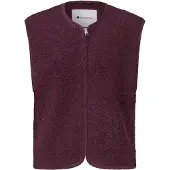 Street One Plüschweste , Damen, Gr. 38, rustic rouge, Plüsch, Obermaterial: 100% Polyester. Futter: 100% Polyester, unifarben, hüftlang, V-Ausschnitt, Westen Plüschweste