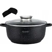 Edenberg EB-8154 Großer Marmor-Topf Induktion 13,5L Schwarz