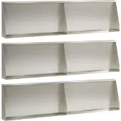 vidaXL Stützmauer 6 stk. 80 x 12 x 50 cm Edelstahl Silber