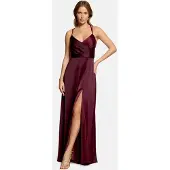 Vera Mont Abendkleid "Abendkleid mit V-Ausschnitt", Damen, Gr. 32, EURO, rot (deep dahlia), Obermaterial: 97% Polyester PES. 3% Elasthan EL., Kleider Abendkleid