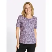 Sieh an! Kurzarm-Shirt in flieder-feige-bedruckt | Gr.: 40