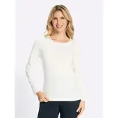 Sieh an! Langarm-Shirt in ecru | Gr.: 42