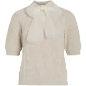 Vila Viitza Schleifen-detail Strickpullover