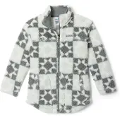 Columbia Girls' West Bend Printed Fleece Jacket tea light cozy quilt (309) XL