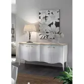 AEA Sideboard Kommode Wohnzimmer Holz Modern Weiß Luxus Schränke Design