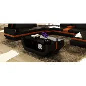 AEA Luxus Couchtische Polser Leder Designer Wohnzimmer Beistelltisch Tisch Tische