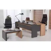 AEA Schreibtisch Set Aktenschrank Schrank mit Couchtisch Büroeinrichtung 3tlg.