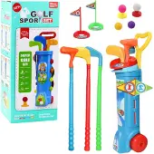 Leantoys Golfset mit Trolley und Schlägern, 20-teilig