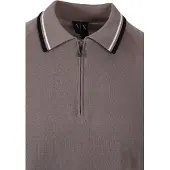 Armani Exchange für Herren. XM001977AF20139U6107 Polo-Strick Driftwood grau (M), Lässig, Baumwolle, Kurzarm