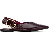 Xti für Damen. 14639902-BURDEOS Schuhe 146399 weinrot (41), Wohnung, Schnalle, Lässig, Kastanienbraun