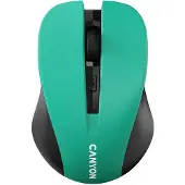 Canyon CNE-CMSW1GR, Beidhändig, Optisch, RF Wireless, 1200 DPI, Grün