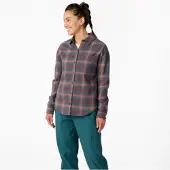 Royal Robbins W Lieback Overshirt Long Sleeve huckleberry dogwood pld (550) M