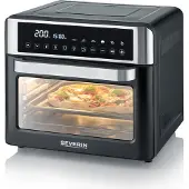 Severin 2-in-1 Toastofen & Heißluftfritteuse, Air-Fryer, 25L, 12 Auto-Programme,