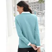 Inspirationen V-Ausschnitt-Pullover "Pullover", Damen, Gr. 54, blau (wintertürkis), 100% Baumwolle, unifarben, Pullover V-Ausschnitt-Pullover