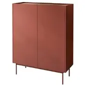 Lookway KOMMODE ESSENCE 2D KD97 Keramik Rot / Eiche Linea