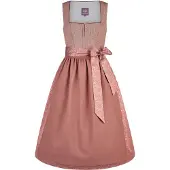 Spieth & Wensky Dirndl "Dirndl Karissa", Damen, Gr. 32, N-Gr, rot, Obermaterial: 50% Wolle WO. 50% Polyester PES., uni, regular fit, Kleider Dirndl, mit eleganter Schürze