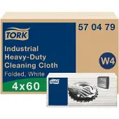 Tork Reinigungstuch Industrial Heavy-Duty W4, weiss, 4er-Pack.