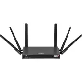 Edimax 5G-8649AX, Wi-Fi 5 (802.11ac), Dual-Band (2,4 GHz/5 GHz), Ethernet/LAN, 5G, Schwarz, Rack-/Wandrouter
