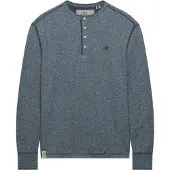 Superdry für Herren. M6010974A Waffle-Slub-T-Shirt in Blau (XXL), Lässig, Langarm, Stoff