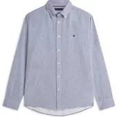 Tommy Hilfiger Flex Dobby Sf Shirt Carbon Navy Größe: XL | Casual hemden Outlet | Herren | Blau