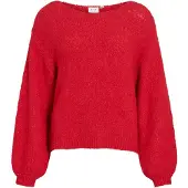 Vila Vimarley U-boot-ausschnitt Strickpullover