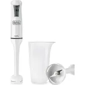 Black & Decker Stabmixer BXHB500E 500Watt Anti-Splash-Design Edelstahlmesser Easy-to-clean