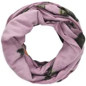Codello Loop "Loop", Damen, lila, Obermaterial: 100% Polyester PES., geblümt, Modetücher Loop, mit Blumenmuster