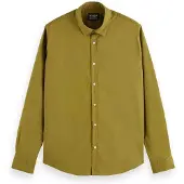 Scotch & Soda Seasonal Essentials Solid Langarmhemd